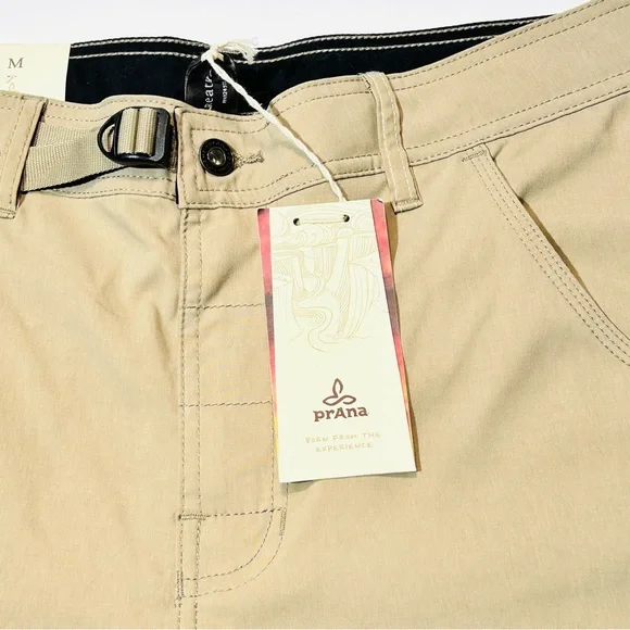 Prana shorts Zion Stretch cargo shorts hiking shorts khaki new men Size M medium - Picture 7 of 14